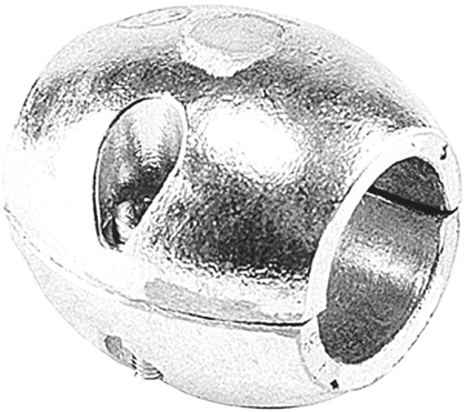 Schroefas anode aluminium bol 22mm