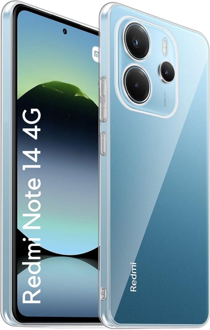 Hoesje geschikt voor Xiaomi Redmi Note 14 4G - (Europe Version) backcover Shockproof siliconen Transparant