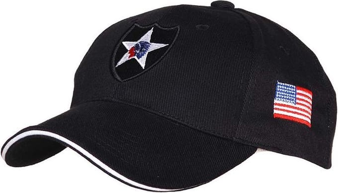 Fostex Garments - Baseball cap 2nd Infantry (kleur: Zwart / maat: NVT)
