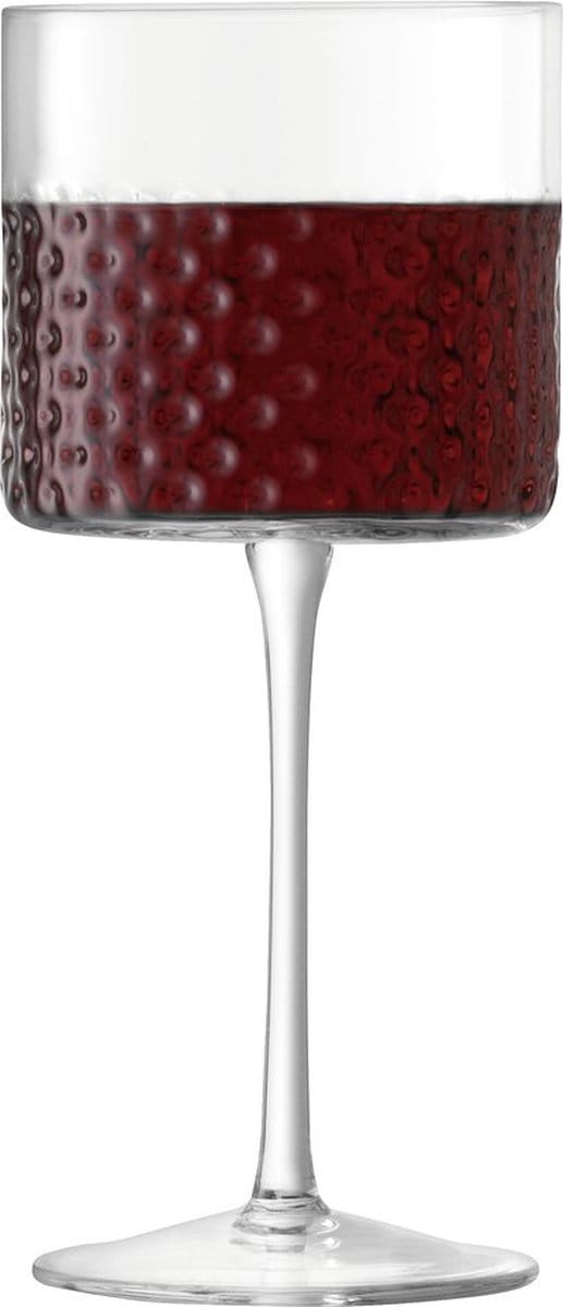 L.S.A. - Wicker Wijnglas 320 ml Set van 2 Stuks - Bruin