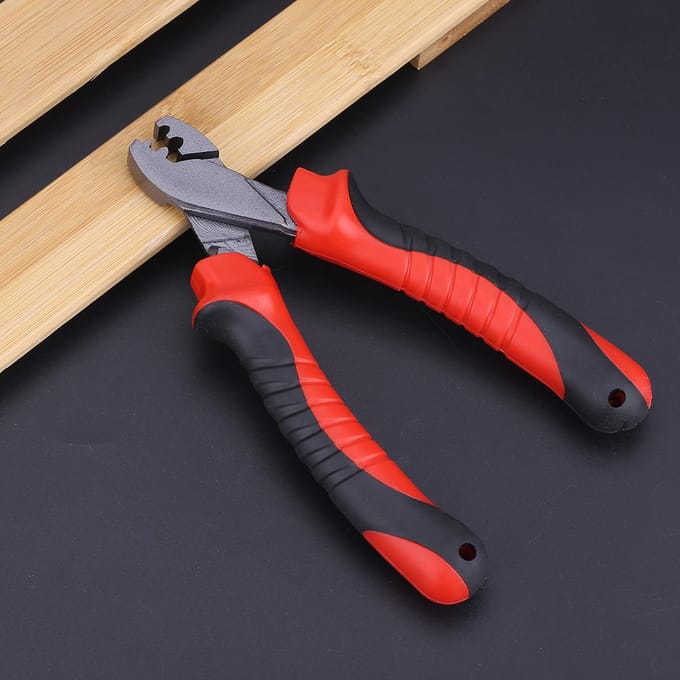 Multifunctionele Vis Krimp Tang Tool Comfortabele Rubberen Handgreep Tackle Accessoire red