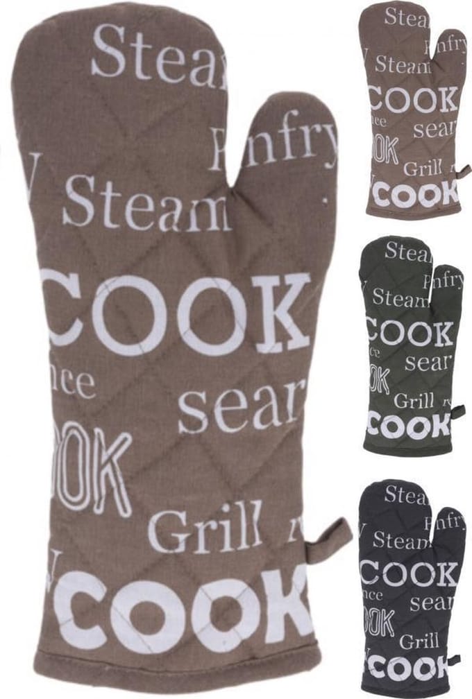 Ovenwant met tekst 18x32cm