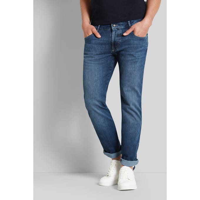 Bugatti Herren Jeans met flexcity afwerking