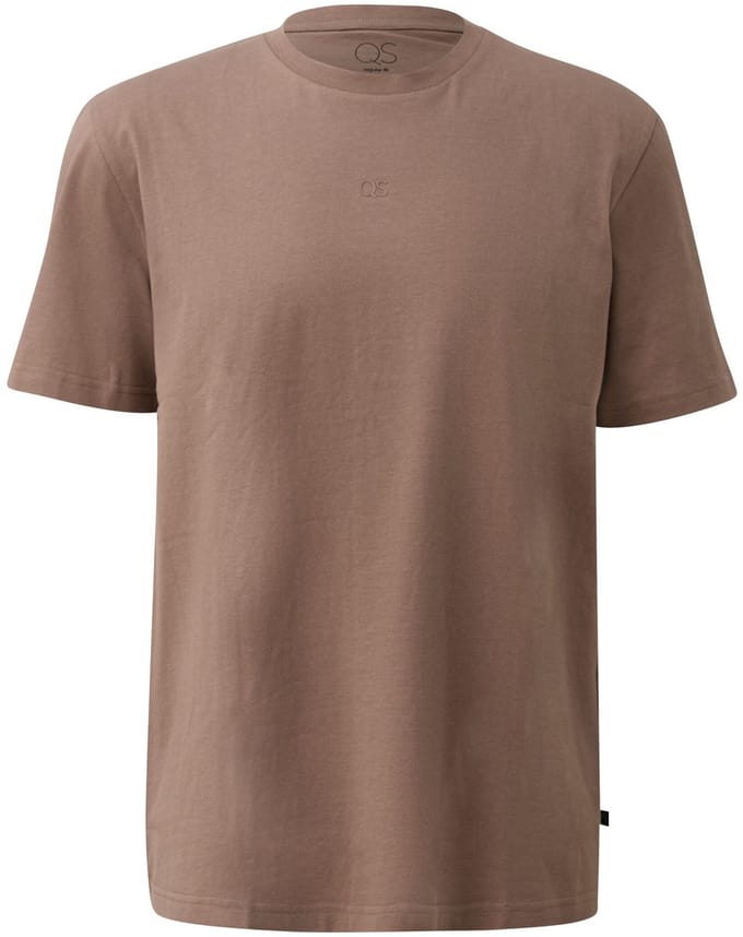 Q/S designed by - Heren t-shirt - Maat S - Mannen - Bruin - katoen