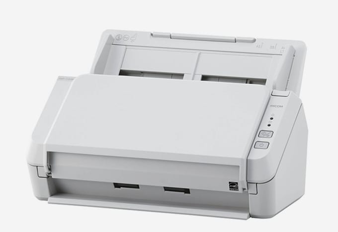 Fujitsu-documentscanner SP-1120N, LAN-geschikt, enkelzijdige 20 A4-pagina's/ dubbelzijdige 40 A4-afbeeldingen/minuut