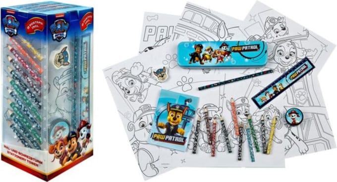 Paw Patrol schrijfwarentoren - 25 delig