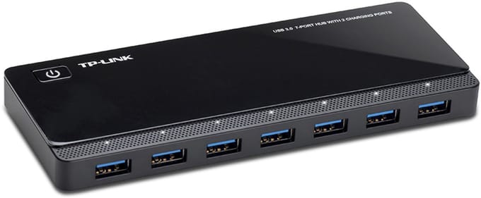 TP-Link UH720 interface hub USB 3.2 Gen 1 (3.1 Gen 1) Micro-B 5000 Mbit/s Zwart