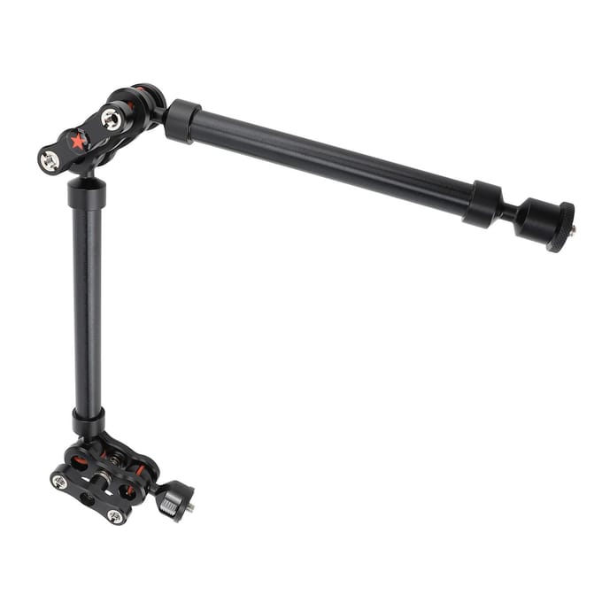 Camera Mount Verstelbare Arm 530mm Dubbele Secties Verlenging Metalen Scharnierende Arm Standaard gray