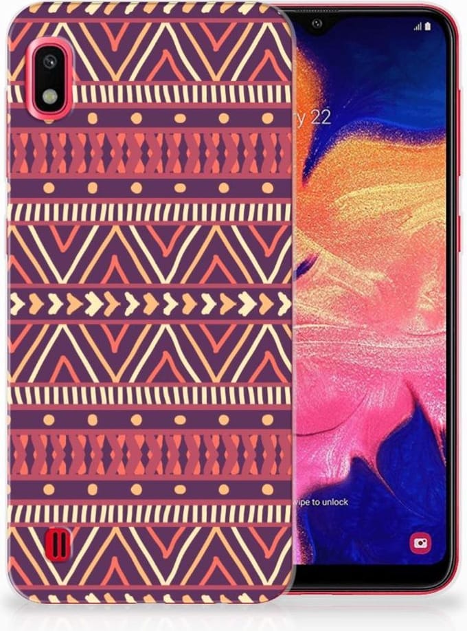 Samsung Galaxy A10 TPU bumper Aztec Paars