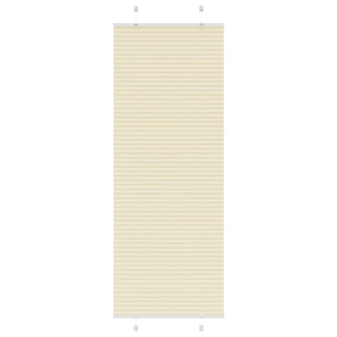 vidaXL - Plissé - rolgordijn - 80x200 - cm - stofbreedte - 79,4 - cm - polyester - crème