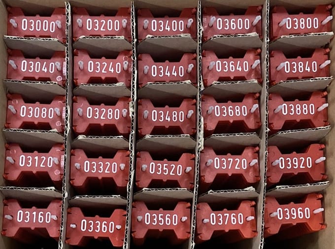 Signumat plaatjes rood wit 3000-3999