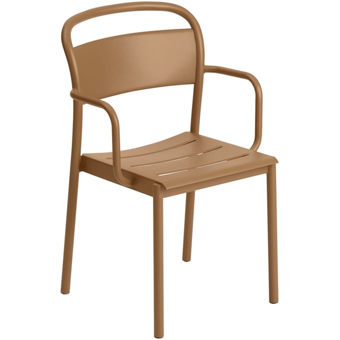 Muuto Linear Steel Armleunstoel - oranje