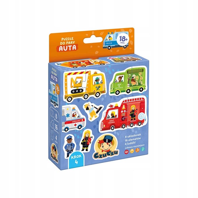 CzuCzu Paar Puzzels Auto 16 Stuks - Vanaf 18 Maanden