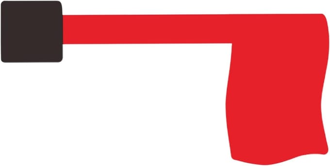 Brievenbus Vlag - Post Indicator - Post Ontvangen - Universele Pasvorm - 26.4 x 10 cm - Rood