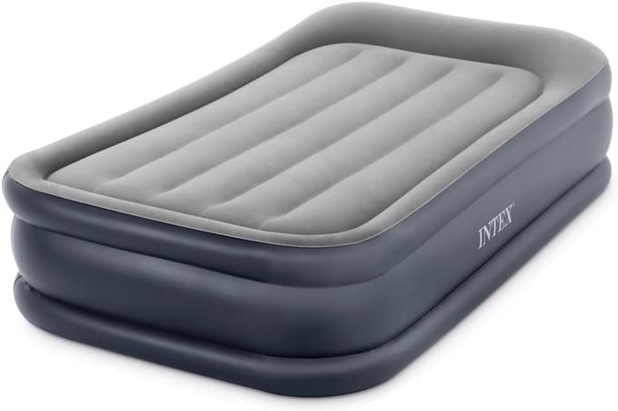 Luxe Eenpersoons Luchtbed met Ingebouwde Pomp 99x191x42cm
