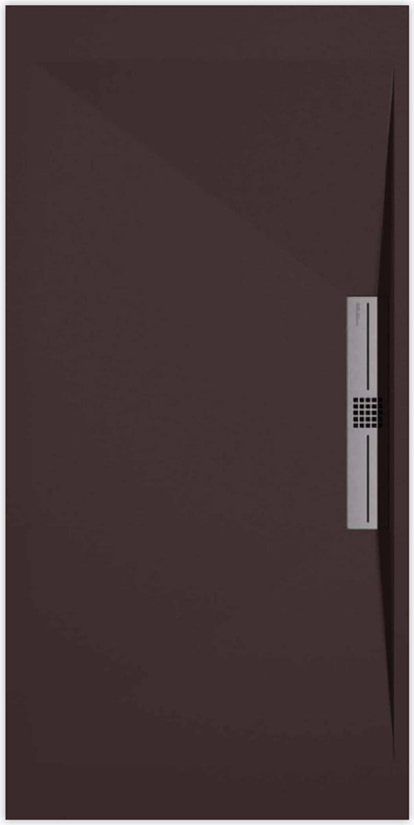 Sanifun douchebak Stone Side Chocolate Smooth 1400 x 700 S