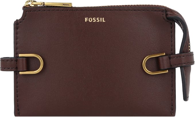 FOSSIL Kaarthoes Kier Card Case Espresso Donkerbruin