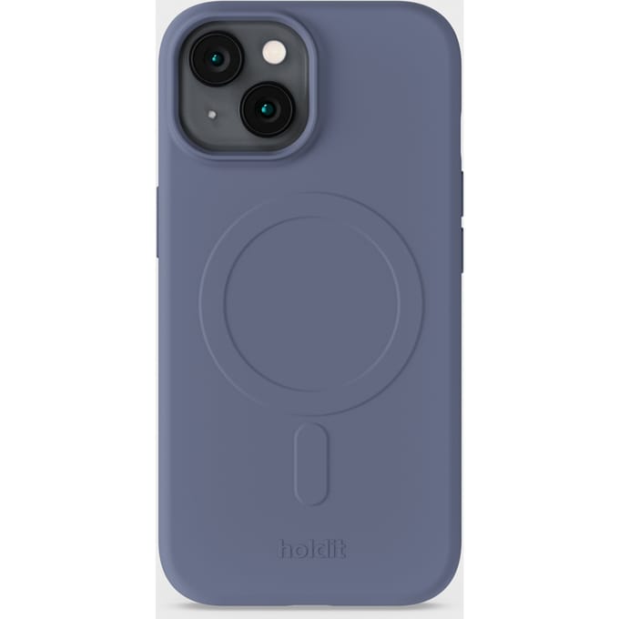 Holdit Soft geschikt voor MagSafe Case geschikt voor iPhone 17e / 16e / 15 / 14 / 13 - Pacific Blue