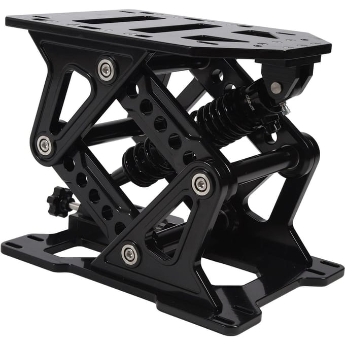 Support de Siège de Bateau 335 à 390 mm Réglable Relevable Robuste Alliage d'Aluminium Base de Siège pour RV Caravane Camping-car black