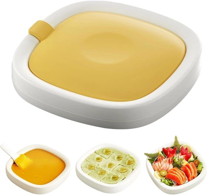 Ijsmachine - Dessertmaker - Desserts Maken - Zonder Elektriciteit - 22.7 cm - Geel