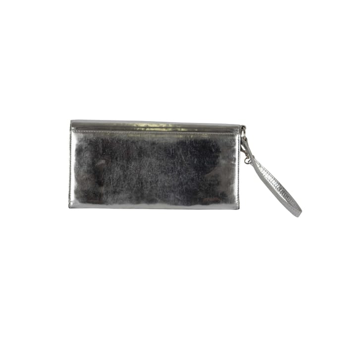 Christian Dior Metallic Zilveren Pochette - '00s