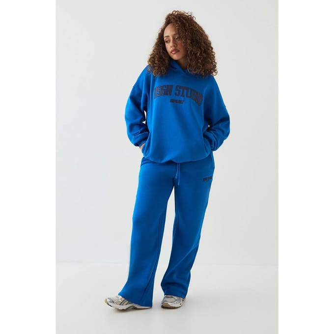 Dames Dsgn Studio Oversized Capuchon Trainingspak | Cobalt | Maat: Small