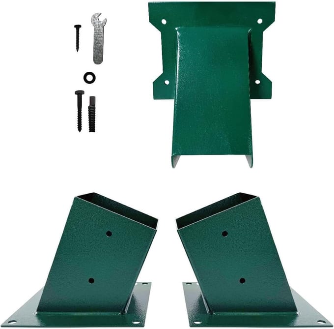 Schommelset Beugels - Schommel Ophanging - Zelf Schommel Bouwen - Veilige A-Frame Structuur - 3 stuks - Groen