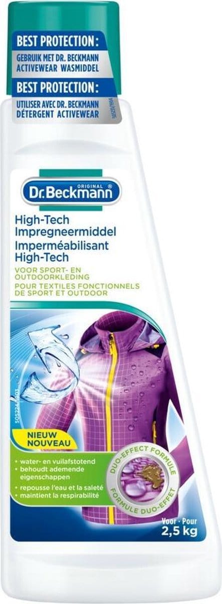Dr. Beckmann - High Tech Impregneermiddel - Sport- & Outdoorkleding - Witte en Gekleurde Was - 2.5 KG