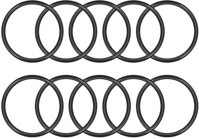 Set van 10 Nitril O-Ringen, 55mm Buitendiameter, 45mm Binnendiameter, 5mm Breed, Rubber Washers en Afsluitringen voor Diverse Toepassingen