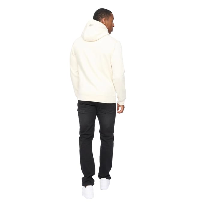 Crosshatch Heren Campbox Hoodie (Gebroken Wit)