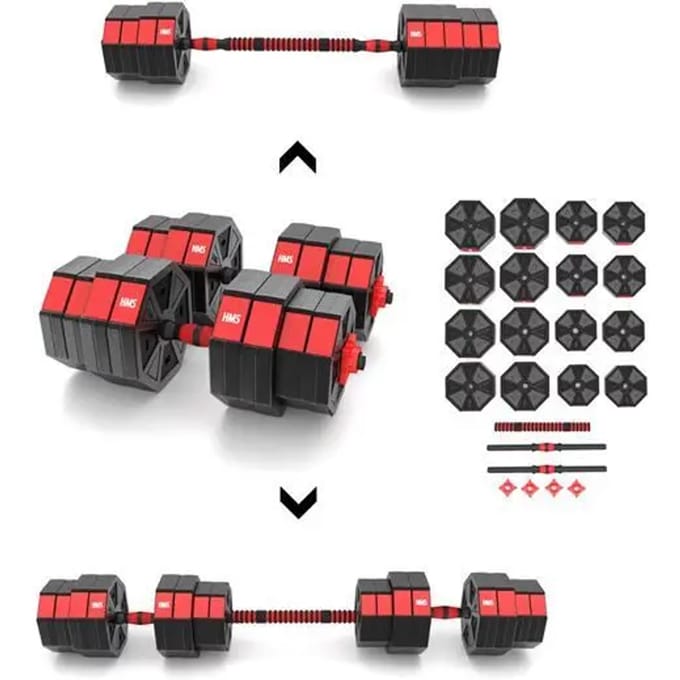HMS Verstelbare Halter en Dumbbell Set - 40 kg