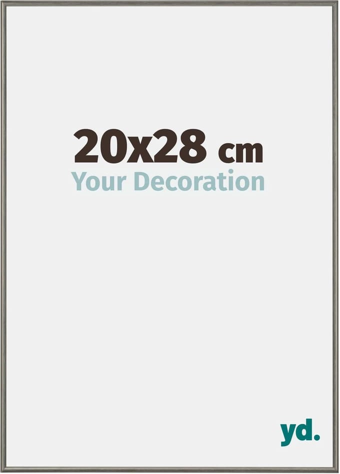Your Decoration - Fotolijst 20x28 cm - Aluminium - Mercury Structuur - New York