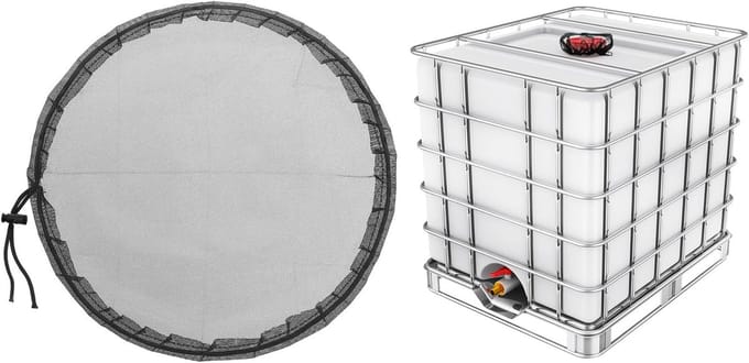 Famanu - Deksel filter mesh cover polyester 35 cm zwart