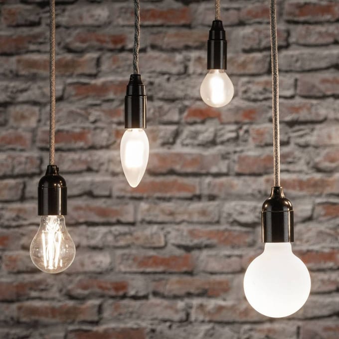 Filament 230 V LED kaars E14 2x250lm 2x3W 2700K Mat