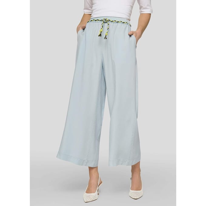 Wijde culotte van lichte lyocell - lichtblauw - Gr. 48 van Goldner Fashion