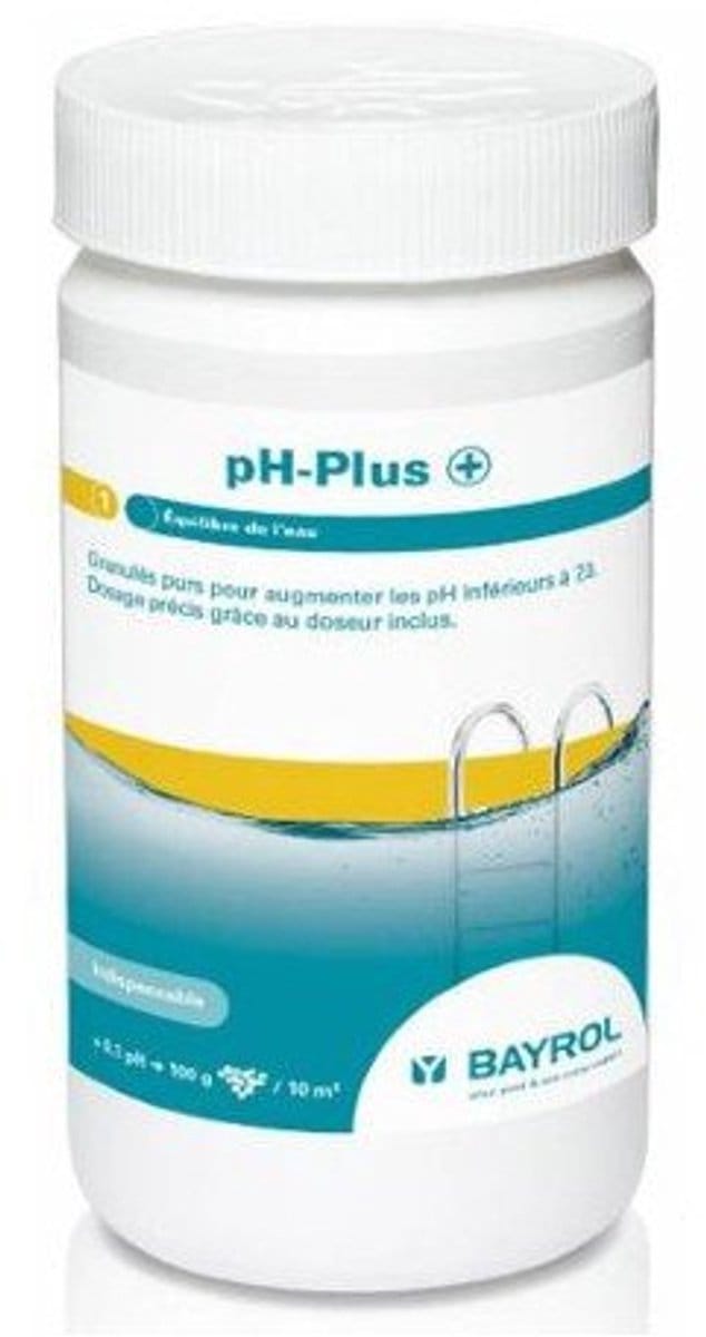 Bayrol pH-Plus - Zuurgranulaat voor spa water - Doseertabel