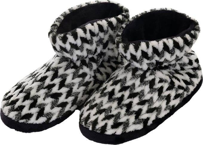 Fleece sloffen zigzag Pastunette - Zwart - Maat - 38/39