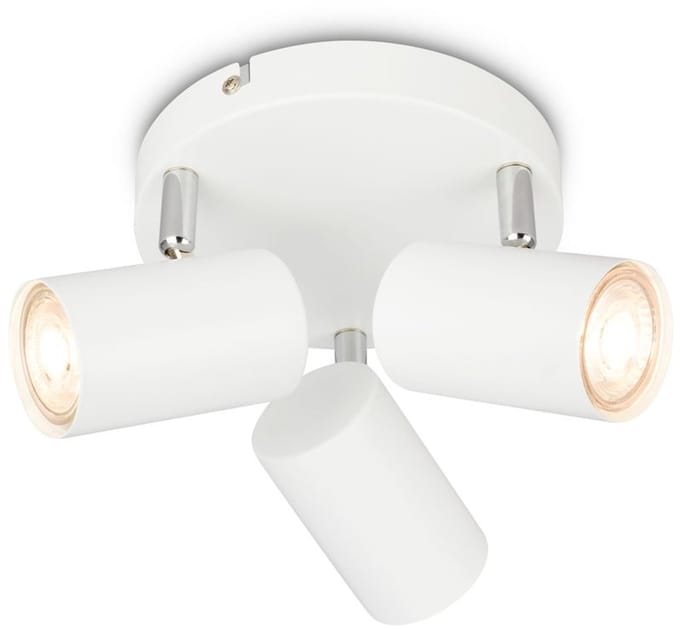 BRILONER Supo – Opbouwspot – plafondlamp – wit – zwenkbaar – GU10 fitting – Ø16 x 12 cm – max. 9W