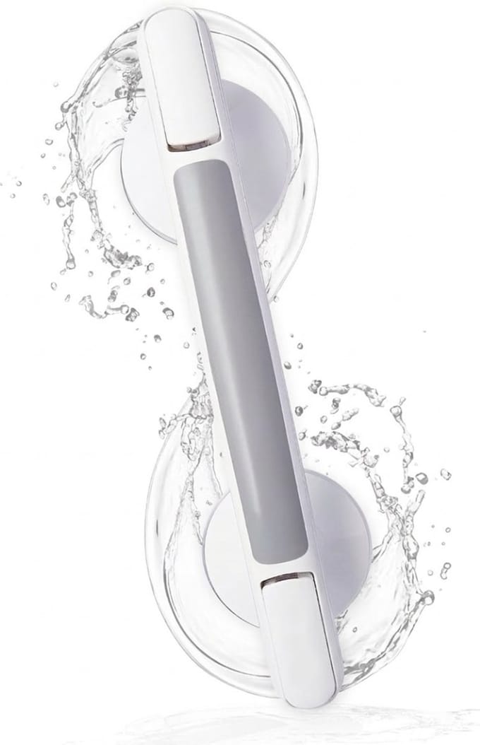 CLVP® Wandbeugel Badkamer – Zuignap Handgreep – Veiligheidsgreep Douche – Secure