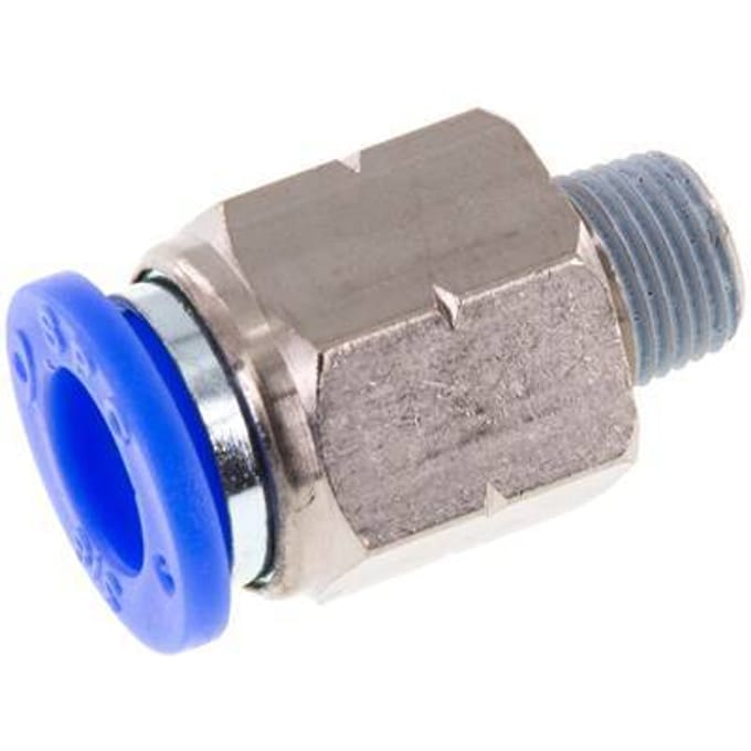 3/8'' x 1/8'' NPT Messing/PBT Insteekfitting Buitendraad NBR [2 Stuks]