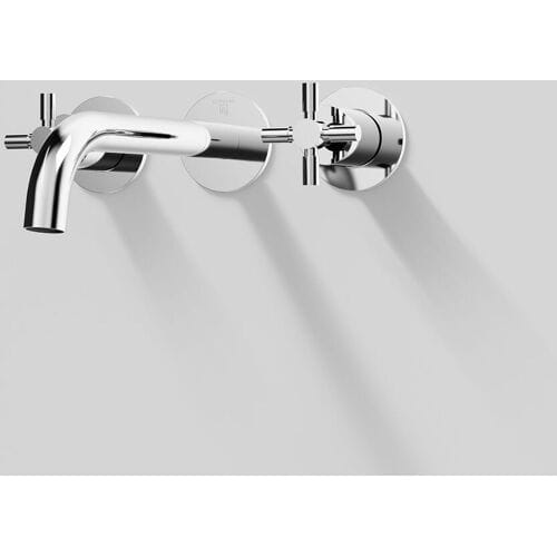 Steinberg 250 Series 3-hole wall-mounted faucet 250.1916 for washbasin