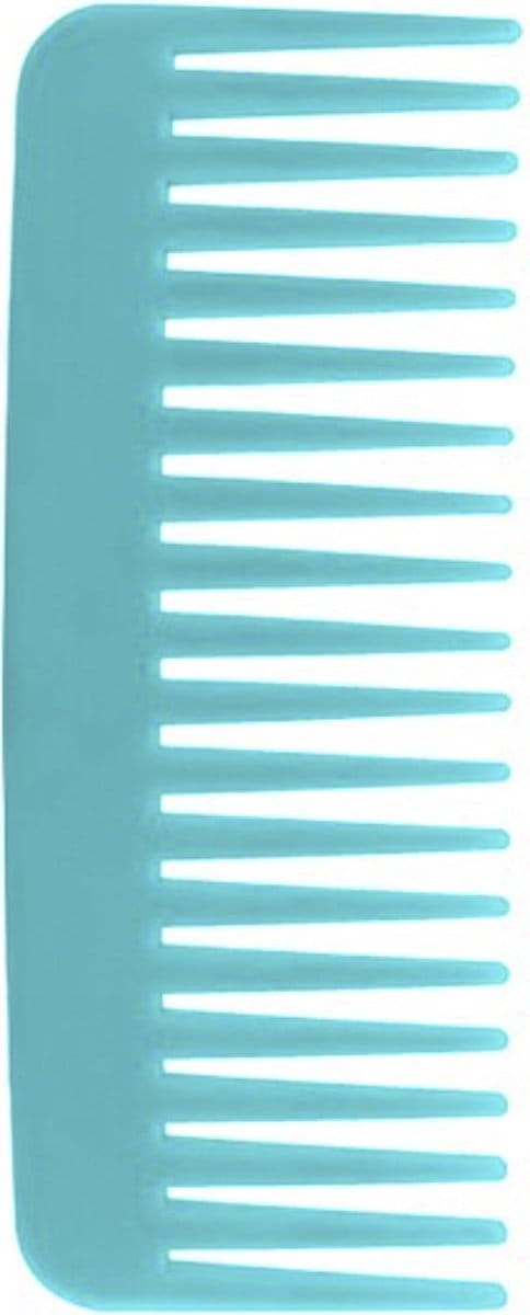 Cabantis Brede Kam 20 Tanden - Styling Tool - Wide Tooth Comb - Kapper Kam - Haar Accessoire - Blauw
