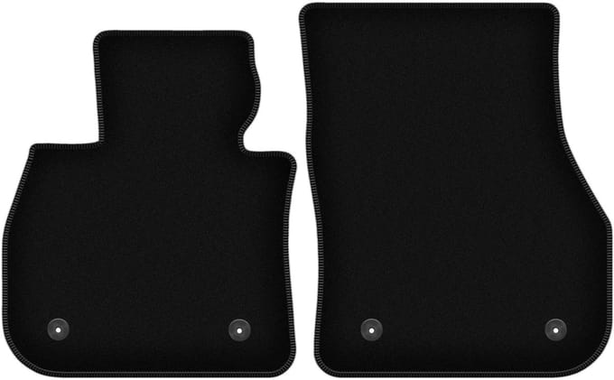 Wielganizator WLG-BASIC – Auto Vloermatten – Mini Countryman III – Zwart – Voorzijde