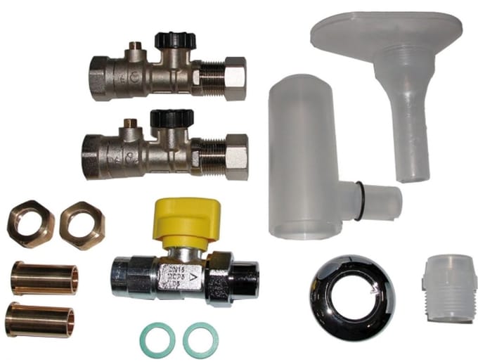 Wolf Aansluit-Set CGS-2 AP incl. KFE-kraan en therm. beveiliging, 2072338