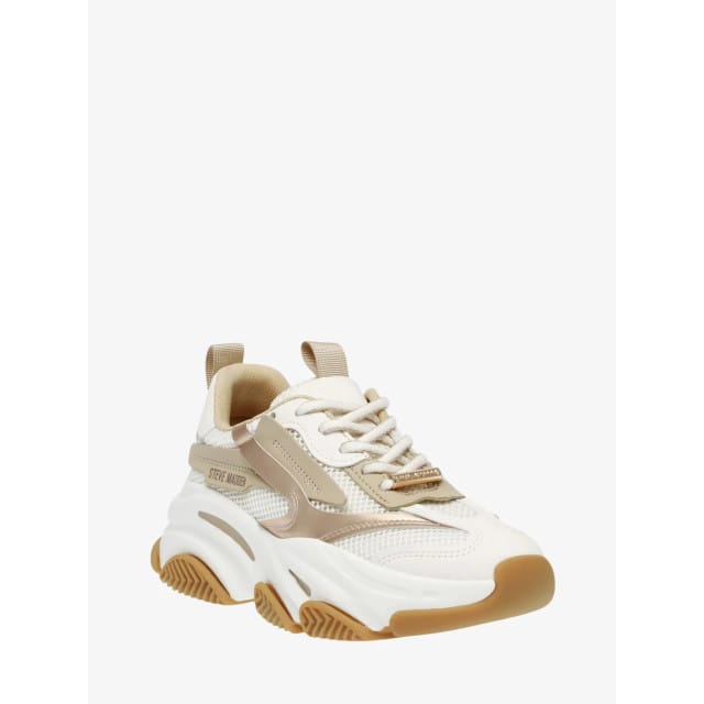 Steve Madden Dames sneaker possession-e coconut milk bronze