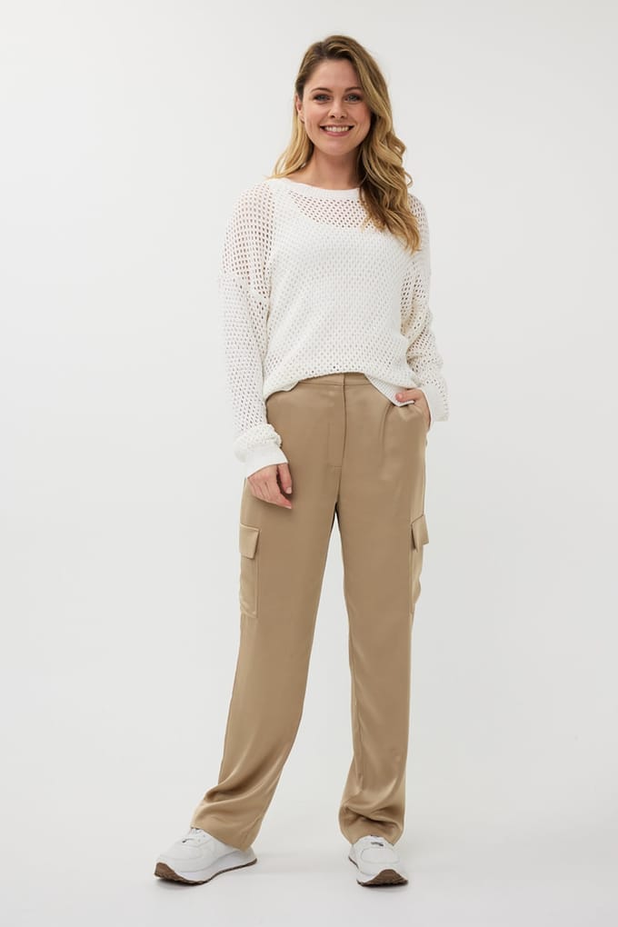 EsQualo Sweater Cotton Sequins Off White Taglia: S | Maglioni a maglia Outlet | Donna | Bianco
