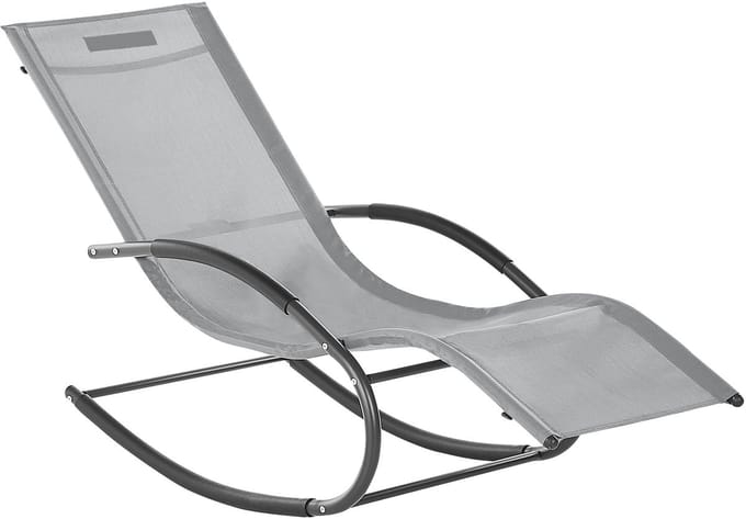 CARANO II - Strandstoel - Lichtgrijs - Staal