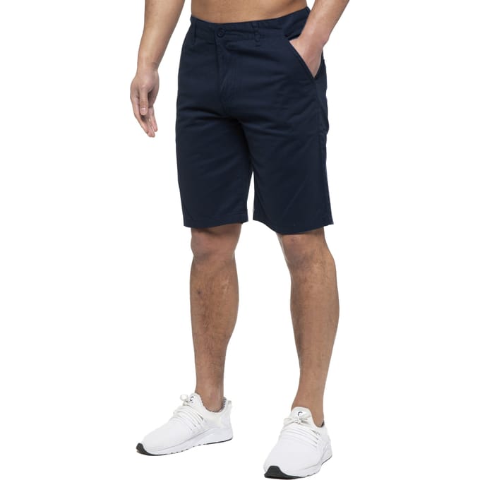 Enzo | Heren Chino Korte Broek In Navy