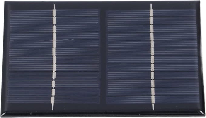 Zonnepaneel Module - Mini Zonnecel - Doe-het-zelf Projecten - 12V 15W Vermogen - 14x10x1 cm - Zwart