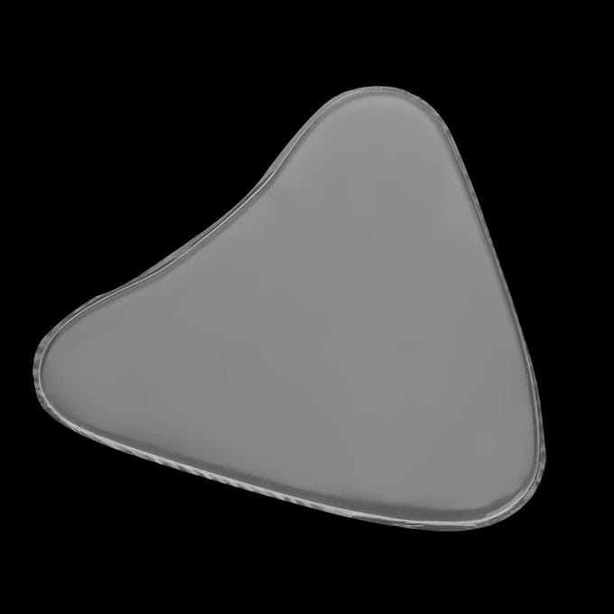 Anti-Rimpel Siliconen Borstpad Onzichtbare Decolleté BH Verzorging Herbruikbare Pads Driehoek white